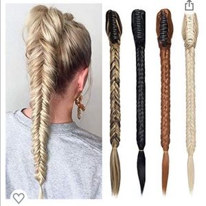 Clip-in Fishtail Braid Hair Extensions (21 inch) - NWT
